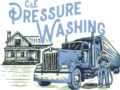 C&E Pressure Washing logo