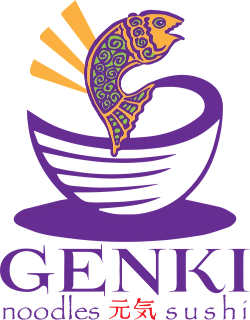 Genki Noodles and Sushi logo