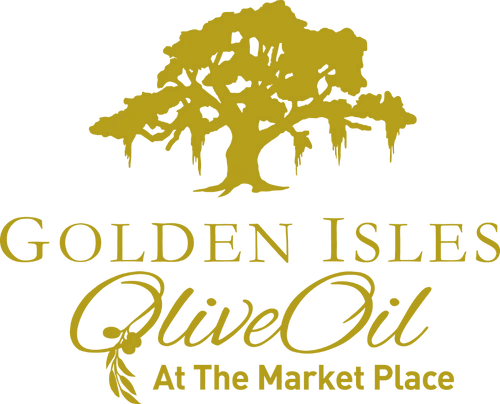 Golden Isles Olive Oil gourmet restaurant logo