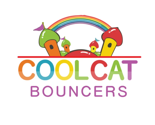 cool cat bounce house logo