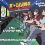 Rolling Video Games Columbus, GA logo