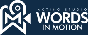 Words in Motion Acting Studio logo