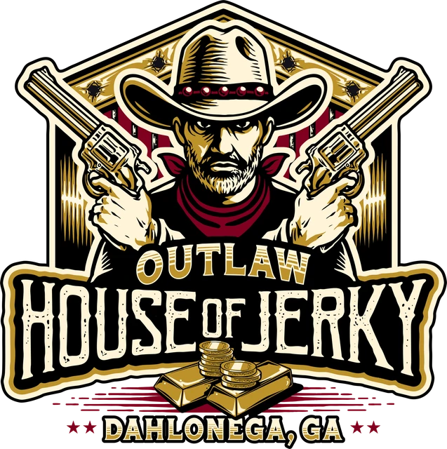Outlaw House of Jerky logo
