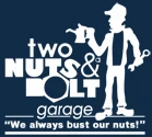 Two Nuts and a Bolt Garage logo