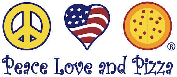 Peace Love and Pizza logo