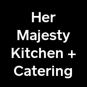 Her Majesty’s Kitchen + Catering logo