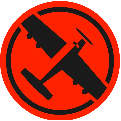 Black Airplane logo