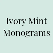 Ivory Mint Monograms & Gifts logo