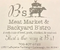 B's Meat Market and Backyard B'stro logo