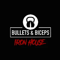 Bullets and Biceps Iron House Gym logo