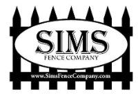 Sims Fence Company logo