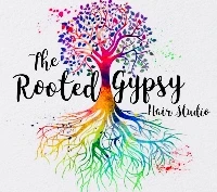 The Rooted Gypsy Hair Studio logo